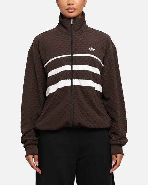 Adidas Monogram Track Top Jacket Dark Brown