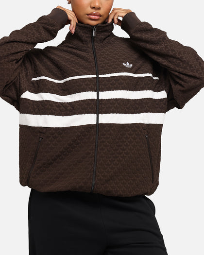 Adidas Monogram Track Top Jacket Dark Brown