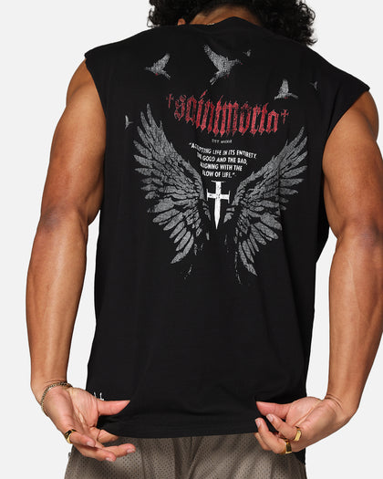 Saint Morta Amorfati Oversized Muscle T-Shirt Black