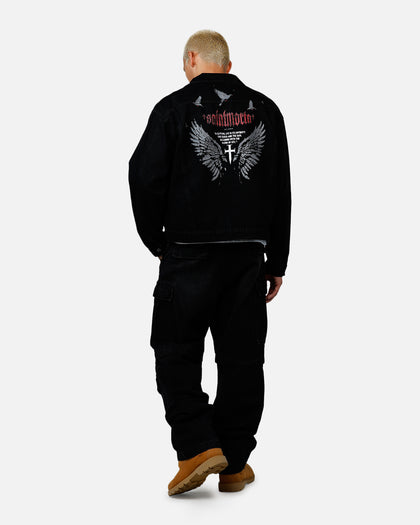 Saint Morta Amorfati Denim Jacket Black Shadow