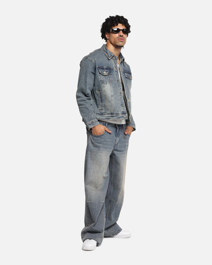 Saint Morta Trucker Denim Jacket Dirty Denim
