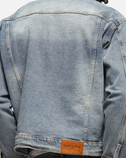 Saint Morta Trucker Denim Jacket Dirty Denim