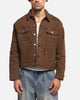 Saint Morta Trucker Denim Jacket Vintage Brown