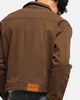 Saint Morta Trucker Denim Jacket Vintage Brown