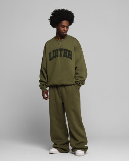 Loiter Arch Premium Crewneck Khaki