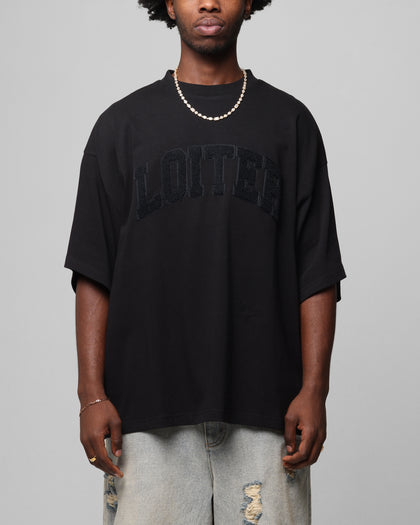 Loiter Arch Premium Boxy T-Shirt Black