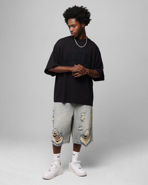 Loiter Arch Premium Boxy T-Shirt Black