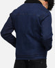 Saint Morta Sherpa Denim Zip Jacket Indigo/Black