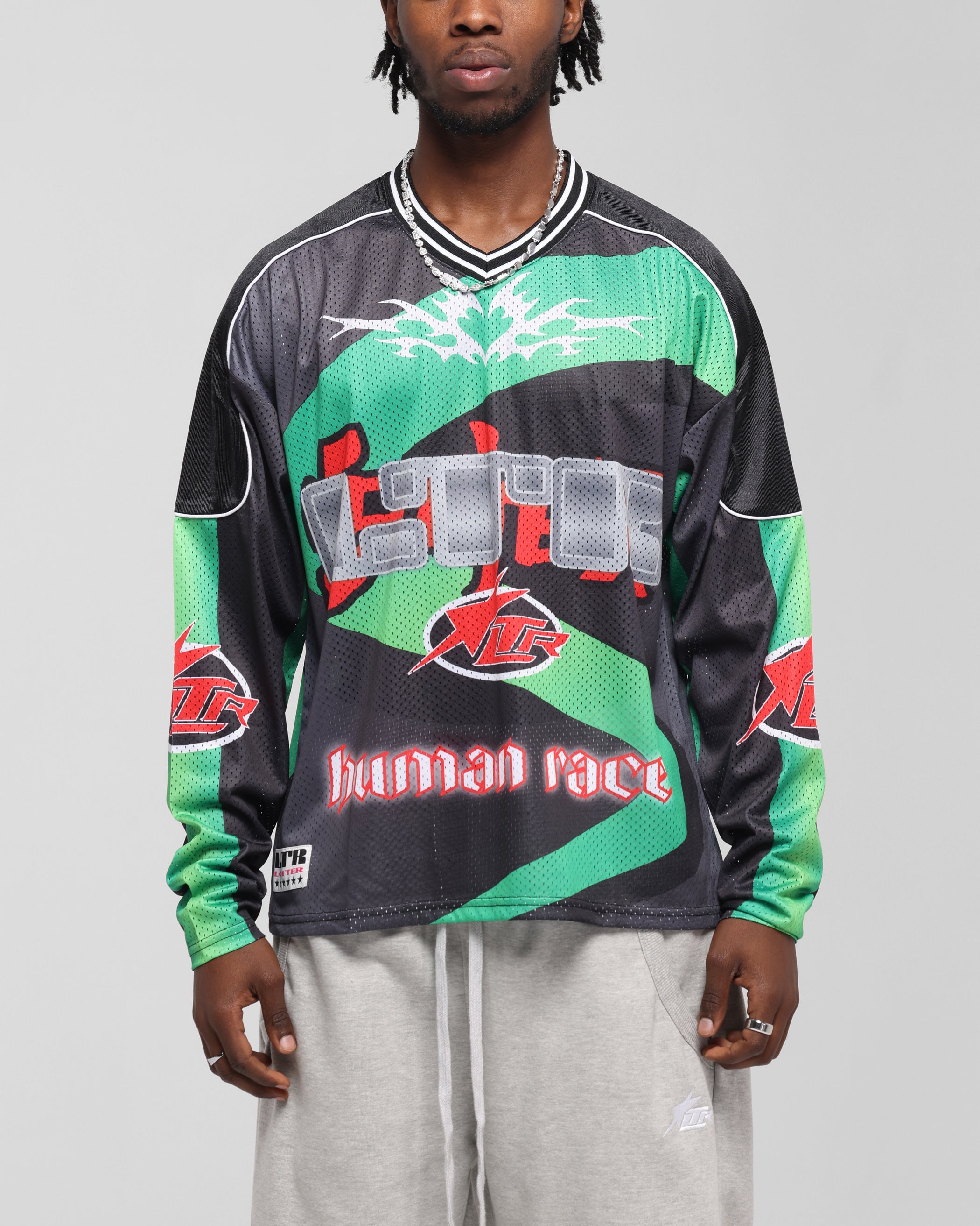 Loiter Cyber Hockey Jersey Black/Multi | Culture Kings