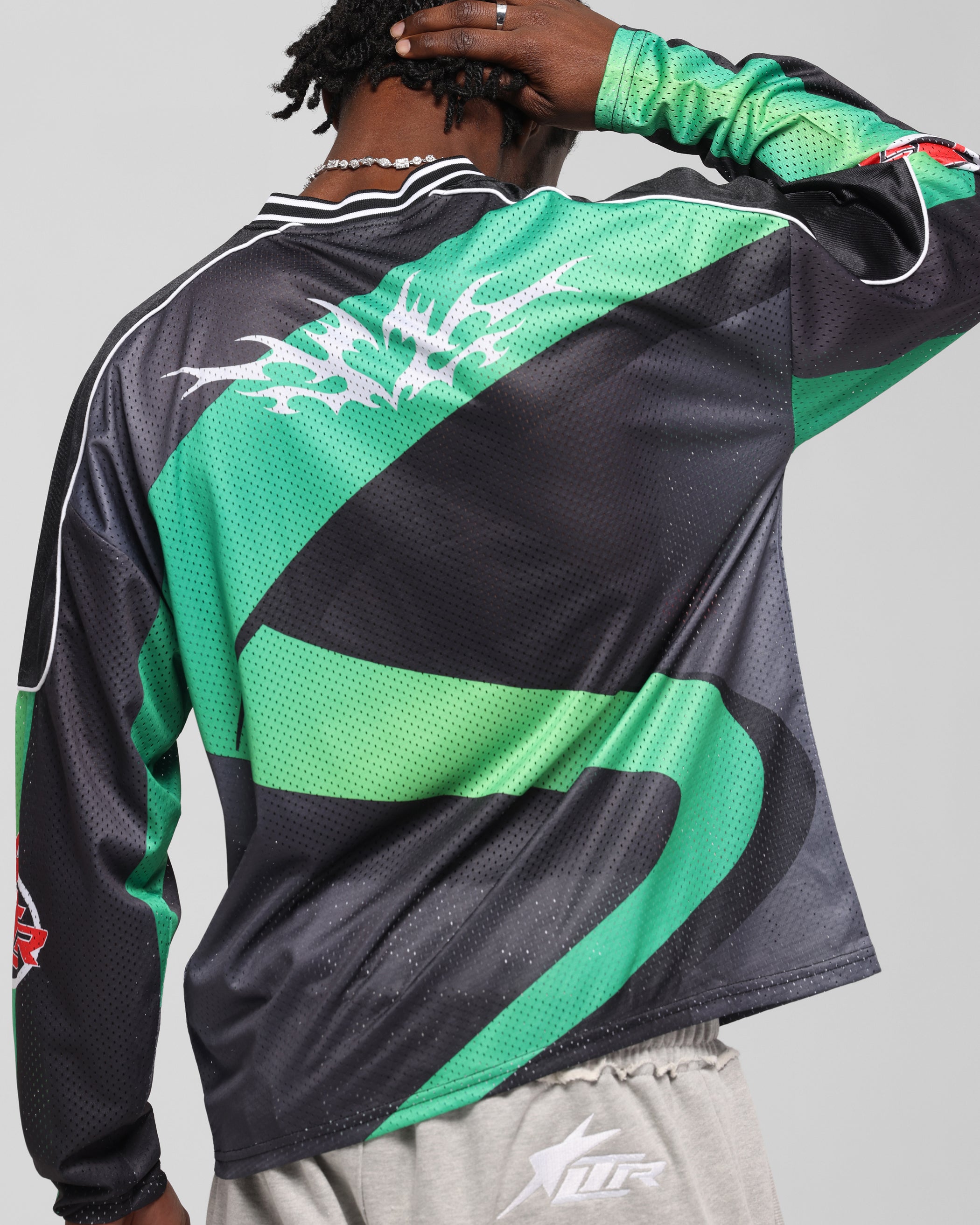 Loiter Cyber Hockey Jersey Black/Multi | Culture Kings