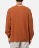XXIII Textured Long Sleeve T-Shirt Rust