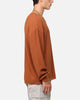 XXIII Textured Long Sleeve T-Shirt Rust