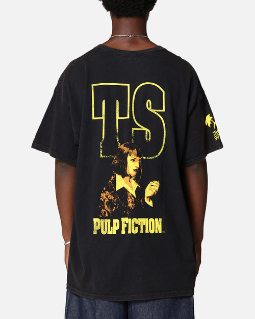Pulp Fiction Mia Wallace Vintage T-Shirt Black Vintage