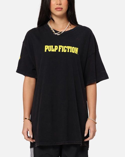 Pulp Fiction Mia Wallace Vintage T-Shirt Black Vintage