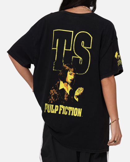 Pulp Fiction Mia Wallace Vintage T-Shirt Black Vintage