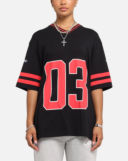 Carre Rose Football T-Shirt Black/Red