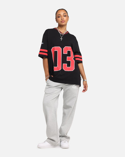 Carre Rose Football T-Shirt Black/Red