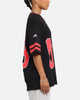 Carre Rose Football T-Shirt Black/Red
