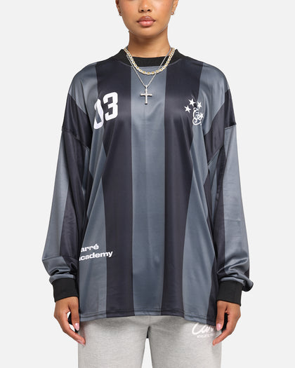 Carre Academy Oversized Long Sleeve T-Shirt Black/Grey