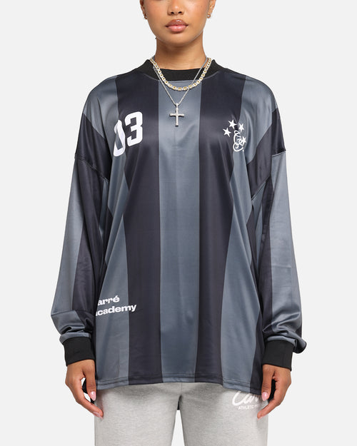 Carre Academy Oversized Long Sleeve T-Shirt Black/Grey