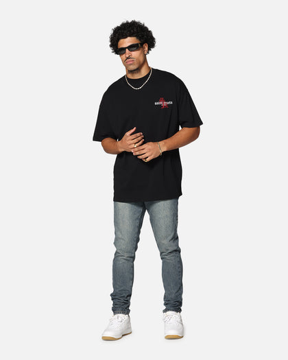 Saint Morta Heritage Boxy T-Shirt Black/Red