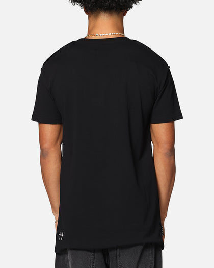 Saint Morta Rhinestone T-Shirt Black