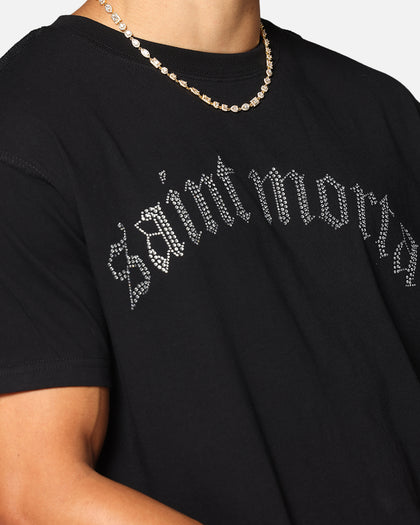 Saint Morta Rhinestone T-Shirt Black