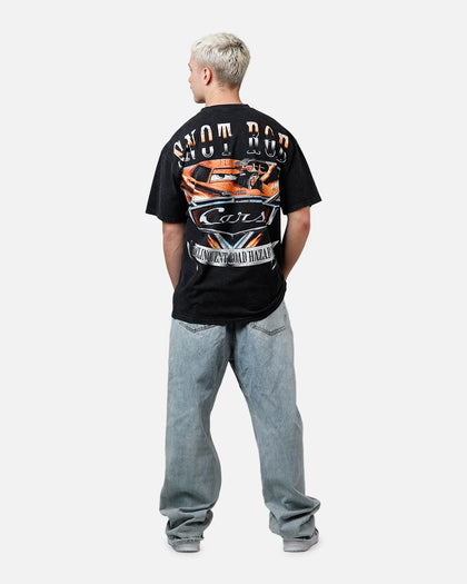Goat Crew Disney And Pixar Cars Snot Rod Vintage T-Shirt Black Acidwash