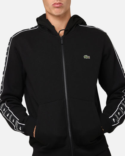 Lacoste 23 Tape Hoodie Black