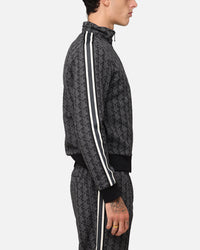 Lacoste Core Originals Monograms Track Jacket Black/Graphite