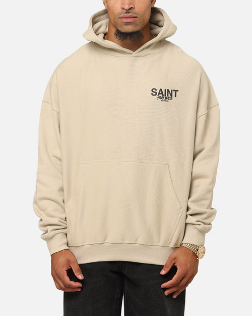 Saint Morta Heavens Boxy Hoodie Stone