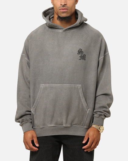 Saint Morta Nothing Is Forever Boxy Hoodie Washed Charcoal
