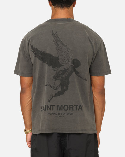 Saint Morta Nothing Is Forever Boxy T-Shirt Black Wash