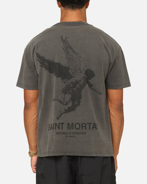 Saint Morta Nothing Is Forever Boxy T-Shirt Black Wash