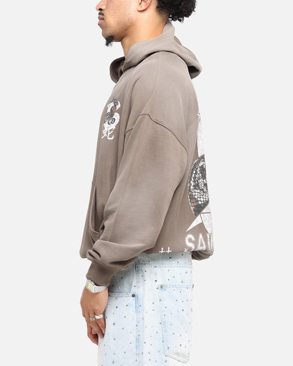 Saint Morta Venom Boxy Hoodie Sunfade Brown