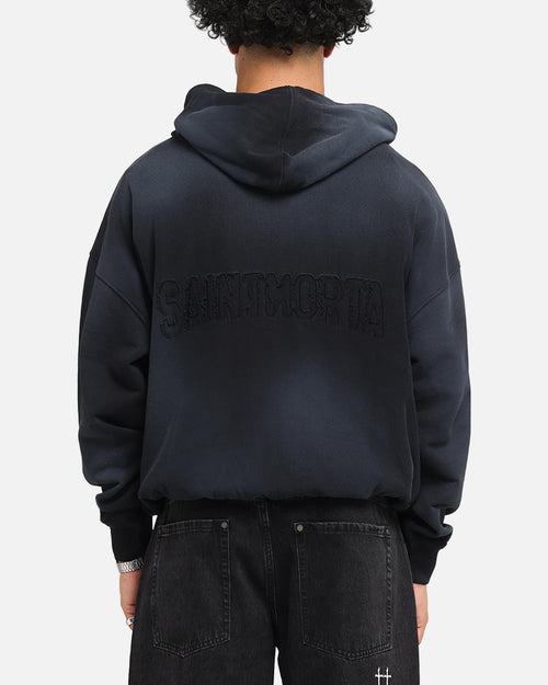 Saint Morta Manticore Boxy Hoodie Sunfade Black