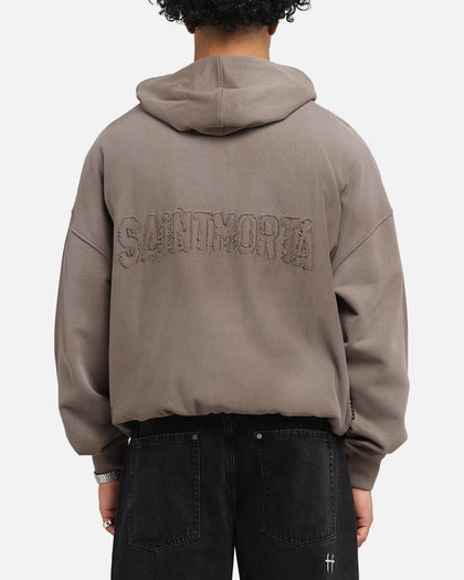 Saint Morta Manticore Boxy Hoodie Sunfade Brown
