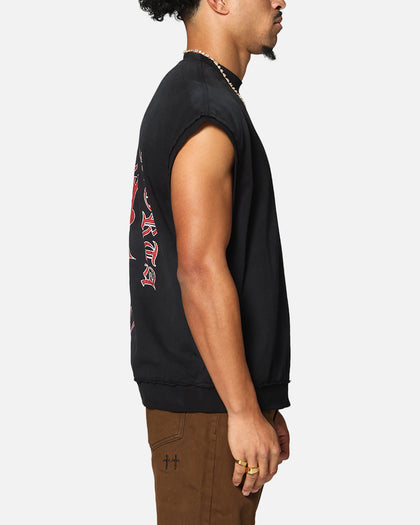 Saint Morta Hardcore Cut Off T-Shirt Sunfade Grey