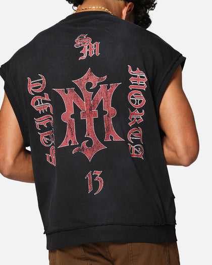 Saint Morta Hardcore Cut Off T-Shirt Sunfade Grey