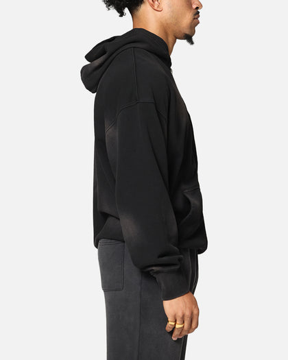 Saint Morta Gothic Zip Hoodie Sunfade Black