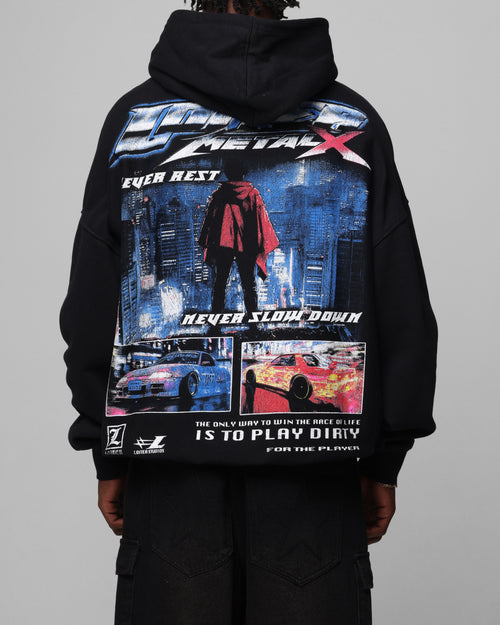 Loiter Speed Vintage Hoodie Black