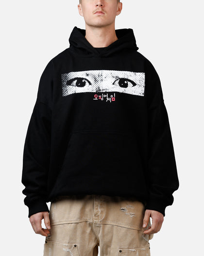 Goat Crew X Squid Game Young-Hee Eyes Premium Hoodie Black