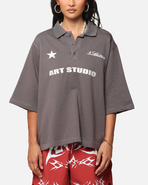 Loiter Ibiza Polo Shirt Charcoal