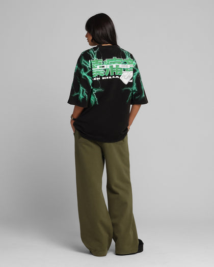 Loiter Greaser Vintage T-Shirt Black/Green