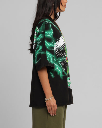 Loiter Greaser Vintage T-Shirt Black/Green