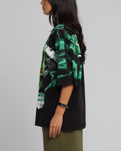 Loiter Greaser Vintage T-Shirt Black/Green