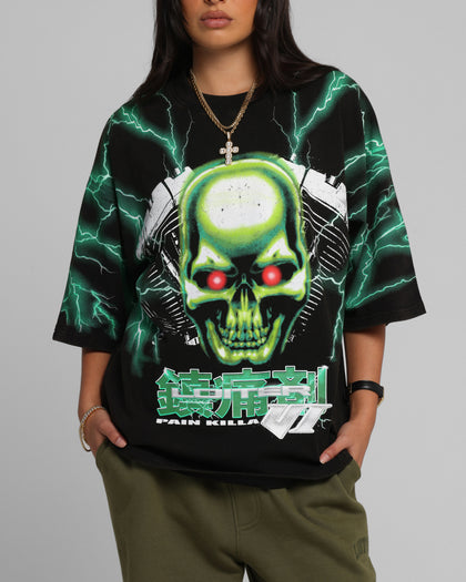 Loiter Greaser Vintage T-Shirt Black/Green