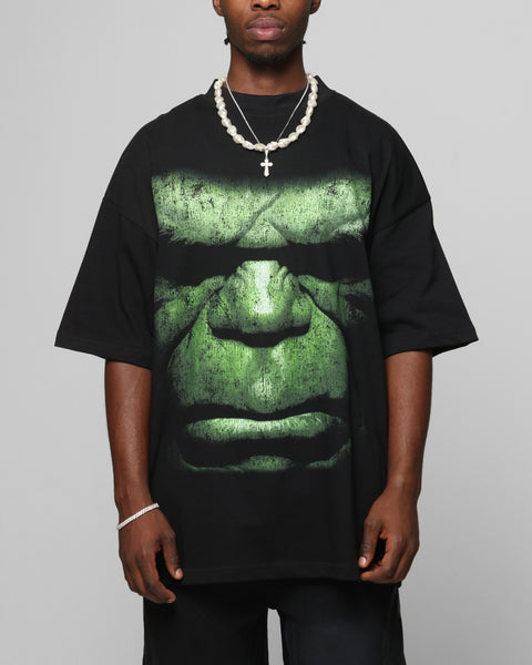 Loiter Marvel Hulk Mock Neck T-Shirt Black | Culture Kings