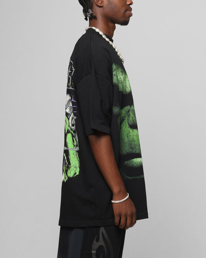 Loiter Marvel Hulk Mock Neck T-Shirt Black