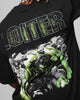 Loiter Marvel Hulk Mock Neck T-Shirt Black